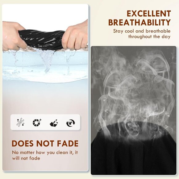 ⚡Men’s Boxer Briefs 7 Pack Breathable Bamboo Rayon Soft Trunks w Pouch - Picture 7 of 7